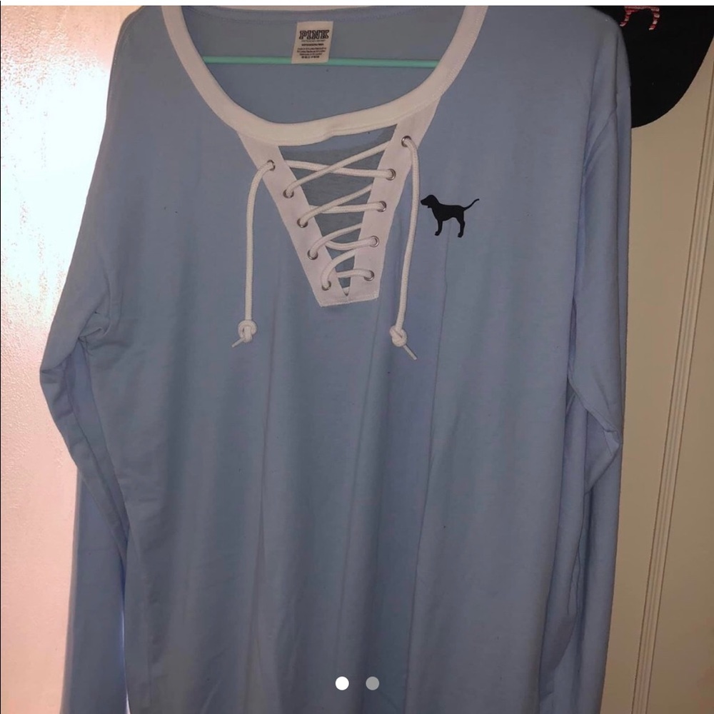 Light blue oversized shirt from PINK